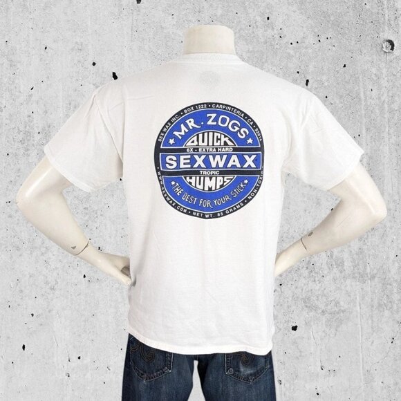 Mr. Zog’s Sex Wax Surf T Shirt Medium Tee Logo Graphic Skate Surf Surfer - Picture 1 of 5